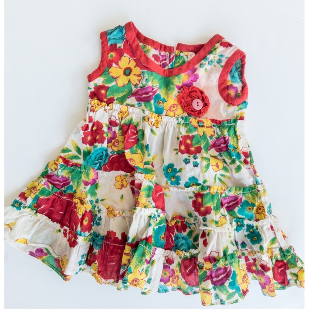 Yobaby 0-3 Months floral Dress
